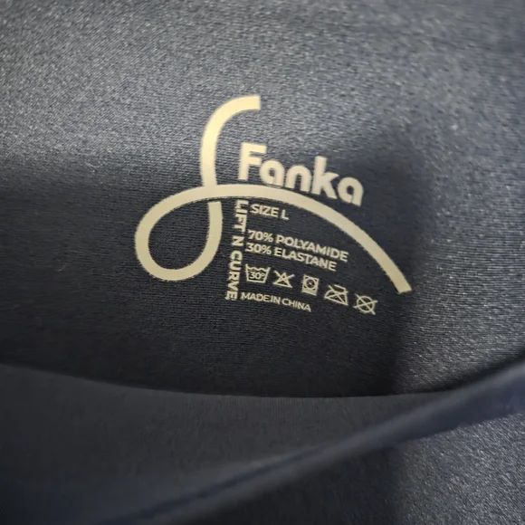Fanka Dark Navy Blue Lift N Curve Leggings Size Large - Picture 3 of 8